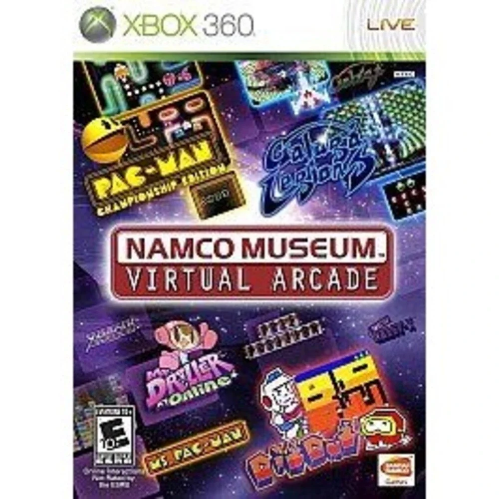 Namco Museum: Virtual Arcade (Microsoft Xbox 360, 2008) Complete, Exc Disc